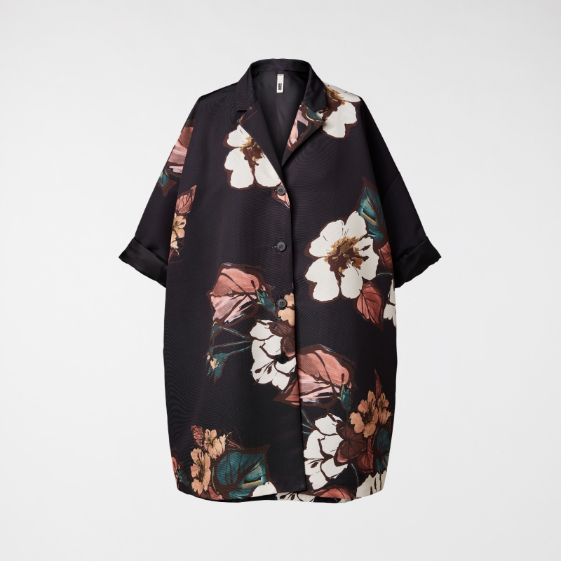 GIACCA KIMONO OVER CON FIORI