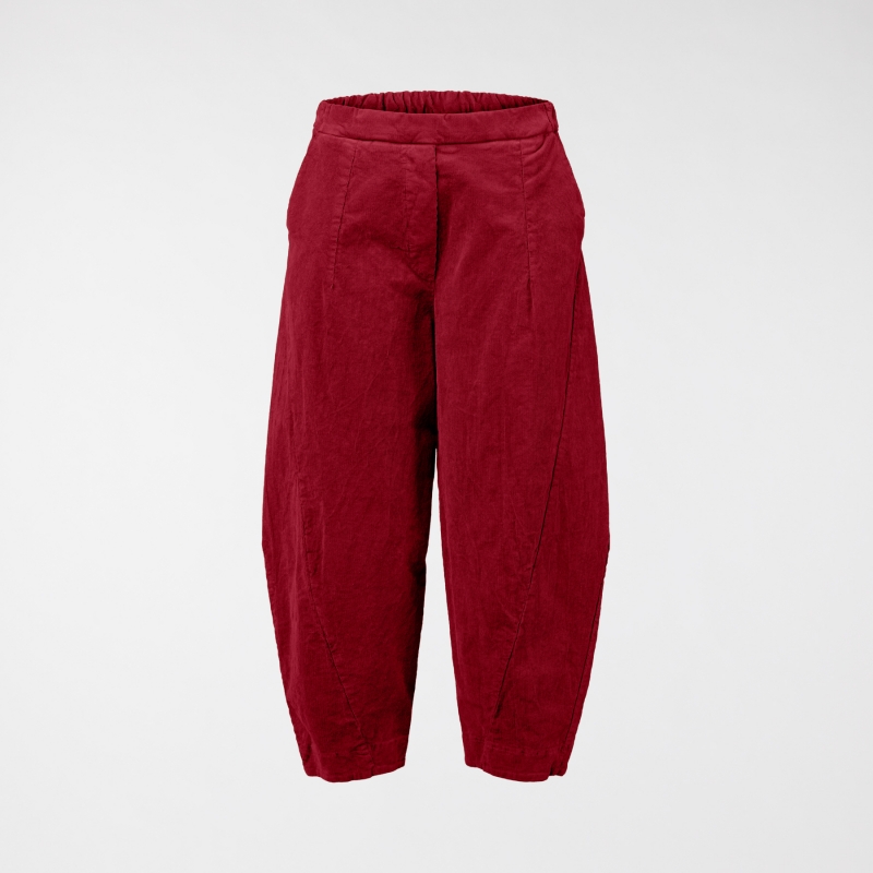 BAGGY PANTS IN RIBBED VELVET