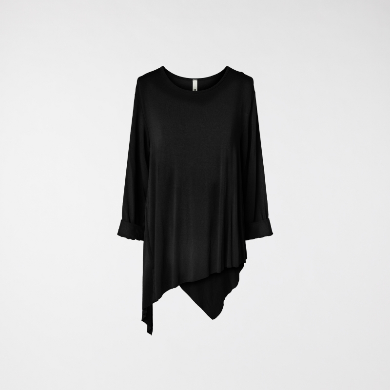 ASYMMETRIC VISCOSE T-SHIRT...