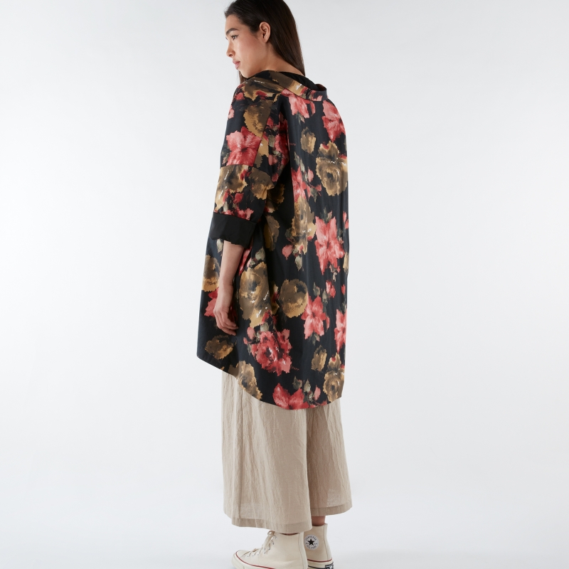 FLOWERED COTTON OVER JACKET